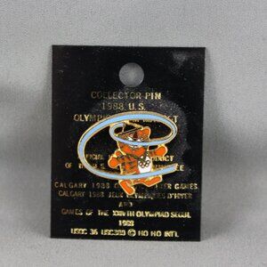 1988 Summer Games Pin - Hodori with the Letter C - Inlaid Pin